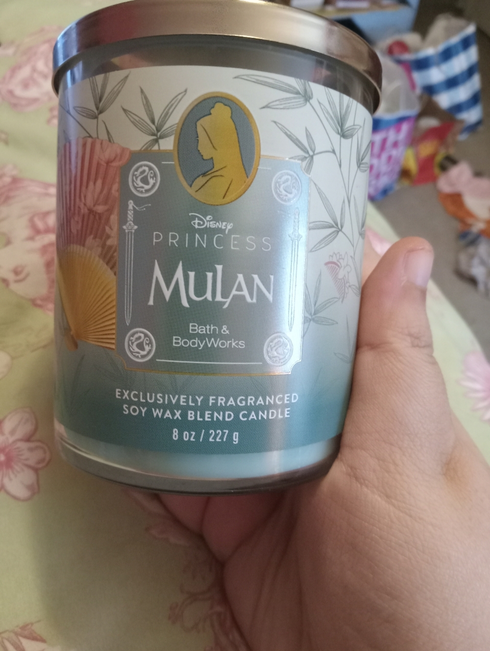 NWT Bath And Body Works Single Wick Disney Princess Mulan Candle